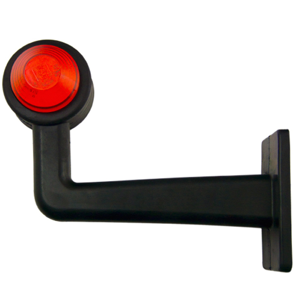 2x LED Begrenzungsleuchte 190 mm 90° Umrissleuchte Positionsleuchte rot weiß