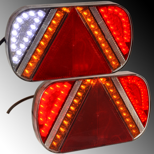 Rot LED Blinker Seitenmarkierungsleuchten für Anhänger LKW Wohnwagen Wohnmobil Bus LKW Bus Boot Traktor Wohnmobil 12V 6 LED 