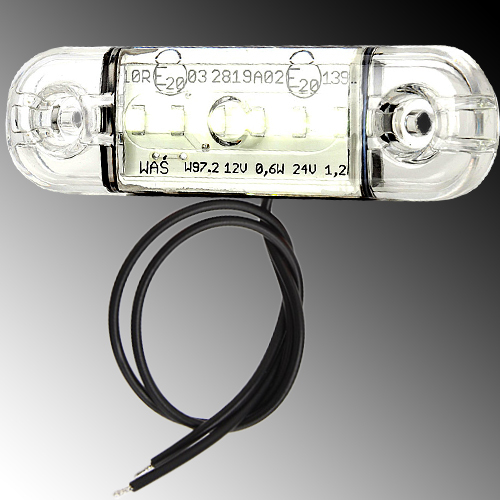 LED Positionsleuchte Umrissleuchte 12V-24V Standlicht weiß 6 LED
