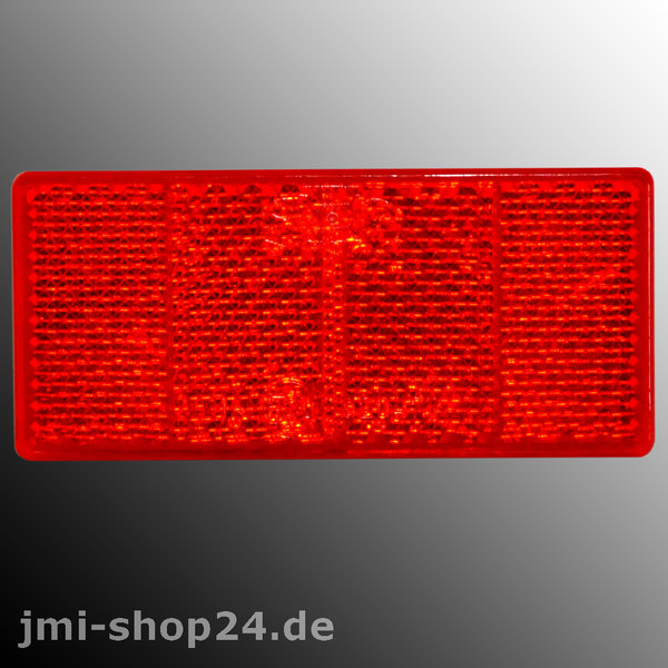 Rückstrahler Katzenauge Reflektor rot selbstklebend 69 x 31,5 mm