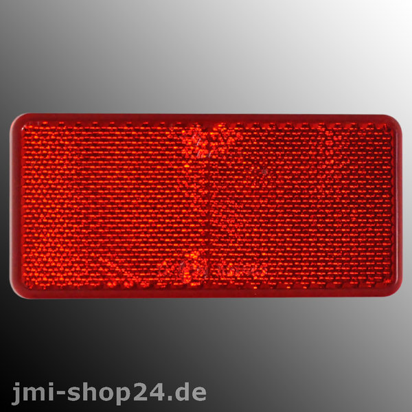 Reflektor Rückstrahler rot 94 x 44 mm Katzenauge für Anhänger LKW