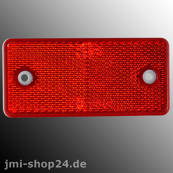 Reflektor Katzenauge Rückstrahler 94 x 44 mm rot für Anhänger LKW