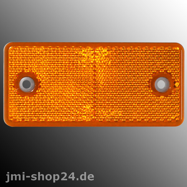 Reflektor Rückstrahler 94 x 44 mm Katzenauge gelb für LKW Anhänger