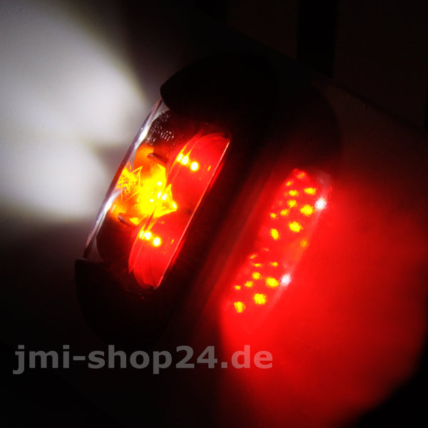 2x LED Begrenzungsleuchte weiß gelb rot Umrissleuchte Positionsleuchte  12V-24V