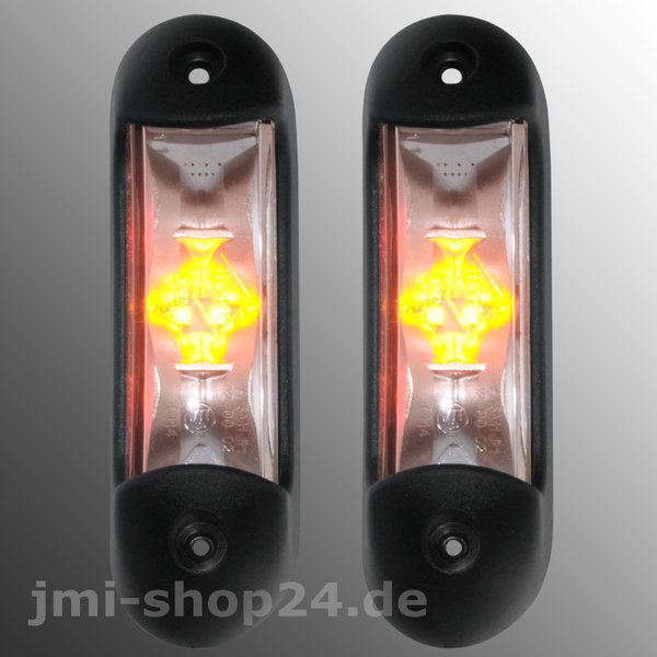 2x LED Begrenzungsleuchte weiß gelb rot Umrissleuchte Positionsleuchte  12V-24V
