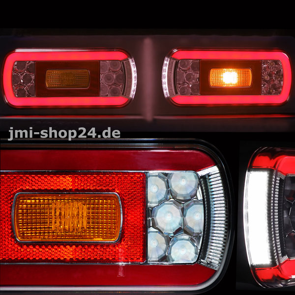 2 LED Rückleuchten für Fahrradträger Wohnwagen Bajonett Anhänger 12V 24V