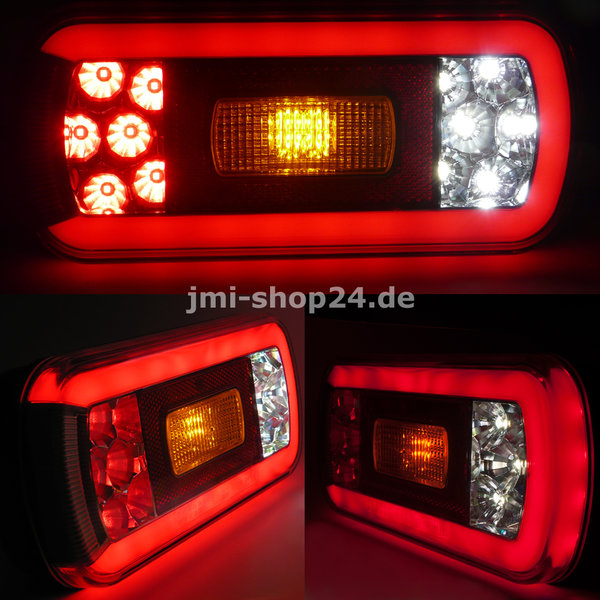 2 LED Rückleuchten für Anhänger Wohnwagen Transporter Heckleuchten 12V 24V TOP