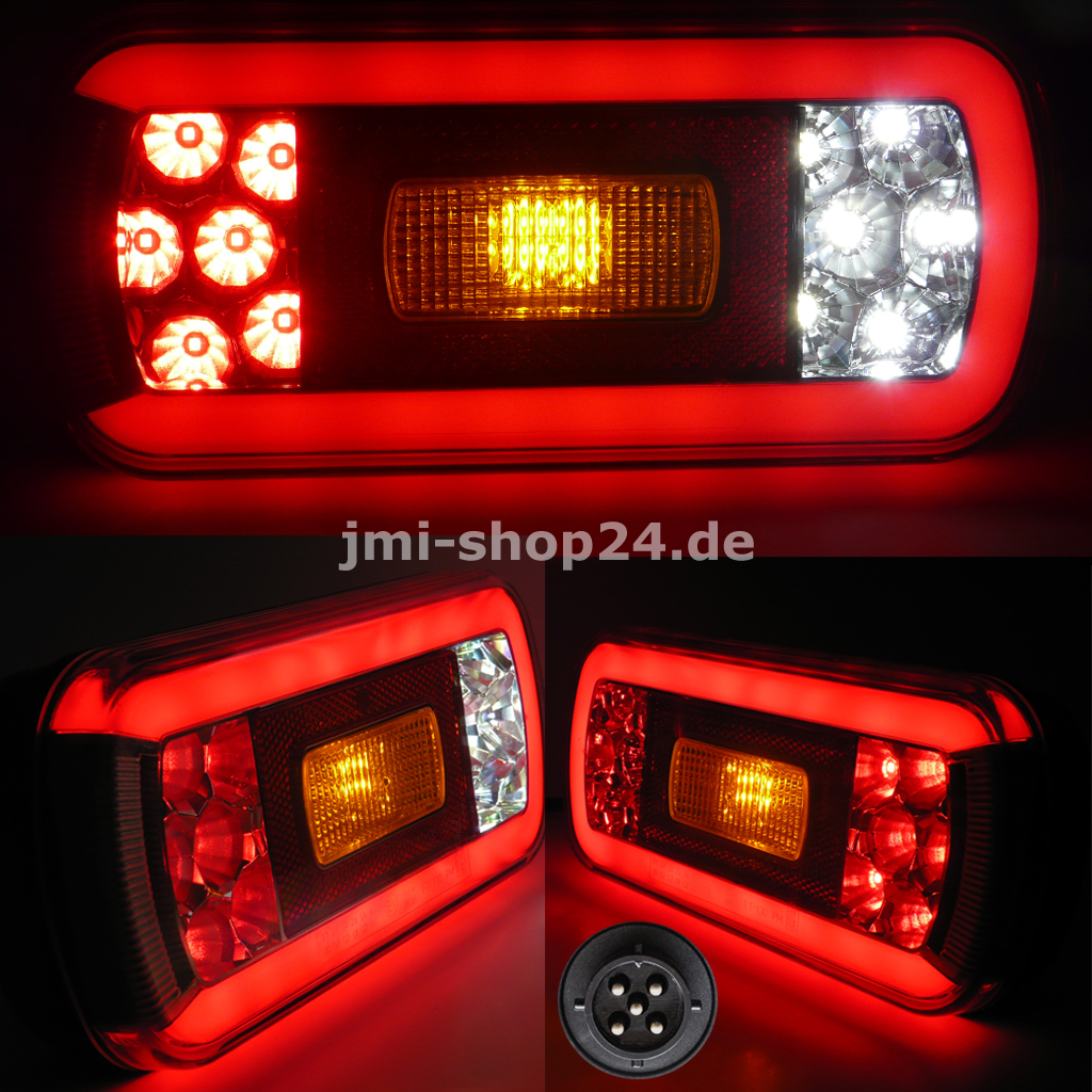 2 Stk Rückleuchten Anhänger Beleuchtung Led 12V Universal Rücklichter für Trailer Truck Anhänger Wohnwagen RV LKW PKW