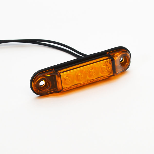 MINI LED Umrissleuchte 12V 24V  Begrenzungsleuchte gelb 4 LED Seitenleuchte
