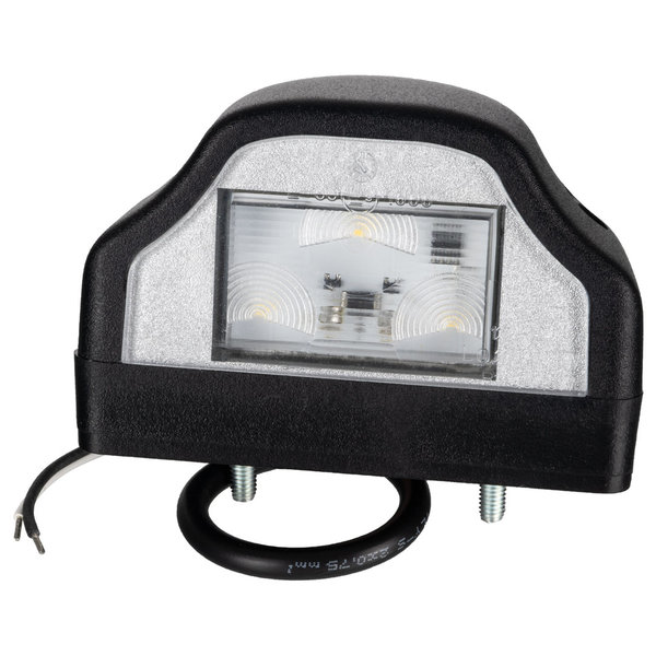 LED Kennzeichenbeleuchtung Anhänger Kennzeichenleuchte schwarz 3 LED LKW 12V 24V