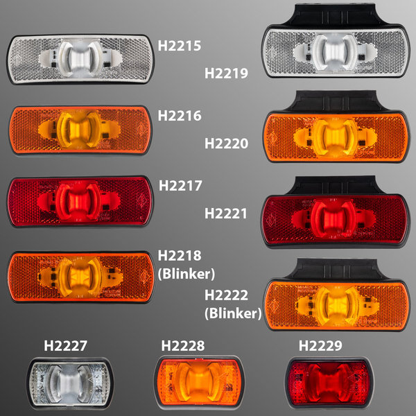 LED Positionslicht Anhänger 12V 24V Begrenzungsleuchte Rücklicht Rückstrahler