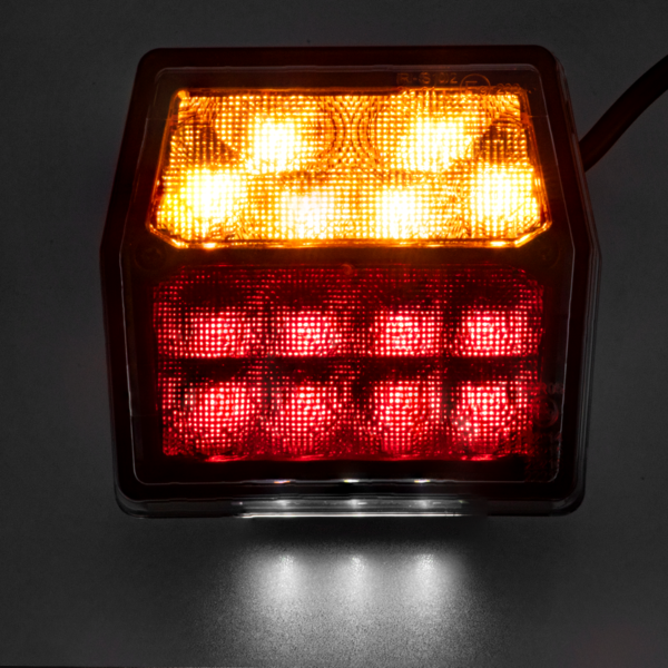 2x LED Rückleuchten Anhänger 12V Kabel Nummernschildbeleuchtung EMV 4 Funktionen
